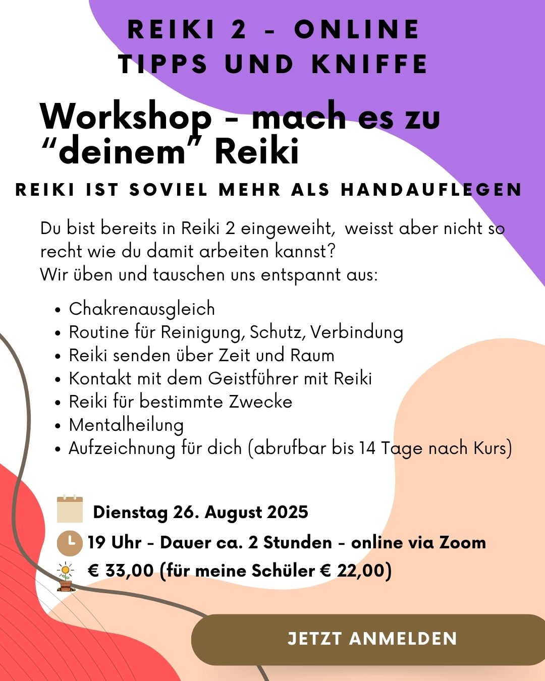 Reiki Fresh-up ab Reiki 2